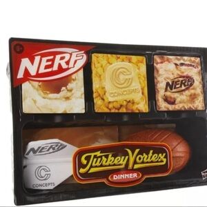 NERF Turkey Vortex Dinner Set - Brown and White turdunken special box concepts